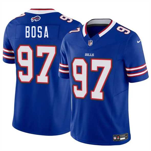 Men & Women & Youth Buffalo Bills #97 Joey Bosa Blue 2025 F.U.S.E. Vapor Untouchable Limited Stitched Jersey